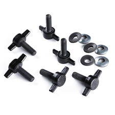 6pcs M8 Easy On Off Hard Top Fasteners Nuts Bolts For Jeep Wrangler Yj Tj Jk