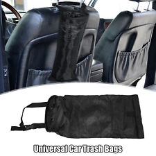 1 Pcs Car Trash Bags Automotive Detachable Hanging Garbage Bag For Car Black