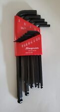 Snap On Tools L-shaped Hex Ball Sae Wrench Set Wholder -13 Keys 0.05-38 New