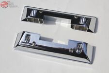 64-66 Ford Mustang Interior Inside Chrome Front Arm Rest Pad Bases Chrome Pair