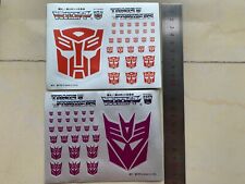 Transformers Autobots Decepticons Stickers Symbol Logo Sign Free Shipping