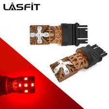 Lasfit Red Led Stop Brake Tail Light Bulb Lamp 3157 3156 4157 3057 Freereturn 2x