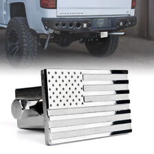 Xprite Sliver Tow Trailer Hitch Cover Aluminum American Flag Fit 2 Receiver