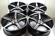 4 New Ddr St1 16x7 5x100 40mm Offset Black Machined Face 16 Rims Wheels