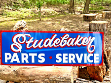 36 Hand Painted Vintage Metal Studebaker Parts Service Gas Oil Dealership Sign