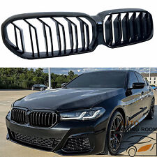 Gloss Black Front Kidney Grille Dual Slat Grill For Bmw 5 Series G30 G31 2021-23
