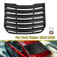 Matte Black Rear Window Louver Sun Shade Cover Wtape For Ford Fusion 2013-2020