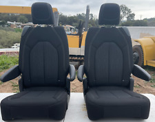 Pacifica Seats Pulled Out Black Cloth Van Transit Trucks Jeep Hotrod 2 Pieces