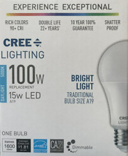 Cree 100-watt Daylight Bright A19 Led Light Bulb - Dimmable - 1600 Lumens
