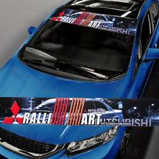 Front Window Windshield Vinyl Banner Decal For Mitsubishi Ralliart Sports Stickr