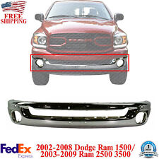 Front Bumper Face Bar Chrome For 2002-08 Dodge Ram 1500 03-09 2500 3500 Pickup