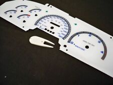 Fits 98-00 F350 F250 Diesel Kilometers Cluster White Face Glow Through Gauges