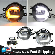 Pair For Toyota Highlander Camry Corolla Bumper Led Fog Lights Lamps Wwiring
