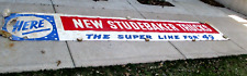 1949 Studebaker Truck- Dealership New Model Canvas Cloth Banner Sign-19 Feet-org