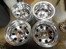 4 Polished 15x10 Weld Style Or Mt Chevy Mag Wheels Gmc Van 4x4 Truck 5 On 5