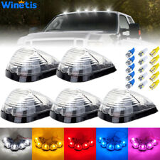 5x Led Cab Roof Marker Lights Clear Kit For 99-16 Ford F250 F350 F450 Super Duty