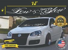 Low Slow Windshield Vinyl Decal Stickers Graphics