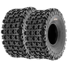 Pair Of 2 20x10-10 20x10x10 Quad Atv All Terrain At 6 Ply Tires A027 By Sunf
