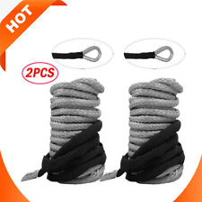 14x50 10000lbs Synthetic Winch Rope Line Recovery Cable 4wd Atv Wsheath 2pcs