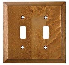 Wood Double Switch Light Plate W29447