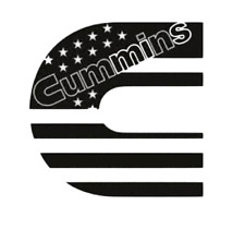 Cummins Diesel Stars And Stripes Truck Logo Vinyl Decal Sticker Multi Colors 5x5