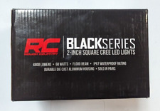 Rough Country Black Series Off-road 2 Square Cree Led Lights 2-pack 70133bl New
