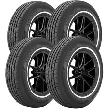 Qty 4 22575r15 Hankook Kinergy St H735 102t Sl White Wall Tires