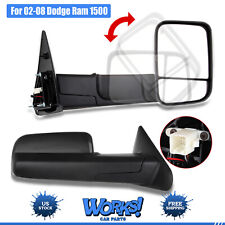 For 02-08 Dodge Ram 1500 03-09 2500 3500 Power Heated Tow Mirrors Flip-up Pair
