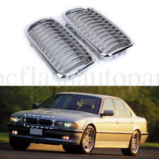 2x Front Kidney Grille Grill Chrome Hood For Bmw E38 740i 740il 4dr 1999-2001