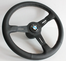 Steering Wheel Fits For Bmw Leather Luisi 370mm E10 2002 1502 1602 1802 65-76