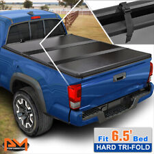 Hard Solid Tri-fold Tonneau Cover For 14-19 Silveradosierra W 6.5ft Short Bed