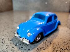 Rare 1960s Vintage Vw Volkswagen Beetle Blue Plastic Hong Kong 4.75 Toy Car