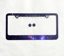 Purple On Black Bling License Plate Frame Crystallized By Icy Couture
