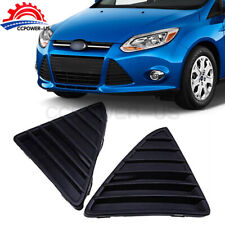 Pair Front Bumper Grille Fog Light Lamp Bumper Cover For Ford Focus 2012-2014
