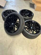 Set 4 Bmw X5m X6m Wheels 22 Inch Gloss Black X5 X6 5x112 W Staggered Tires