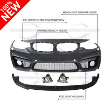 For Bmw F32 14-19 428i 430i 435i 440i M4 Style Front Bumper Cover W Fog Wpdc
