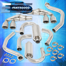 For 97-04 Chevy Corvette Z06 Stainless Exhaust Cat Axle Back 3.5 Quad Oval Tip