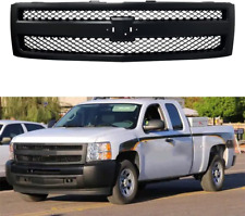 Front Black Grill Grille Compatible For Chevrolet Silverado Pickup Truck Grill G