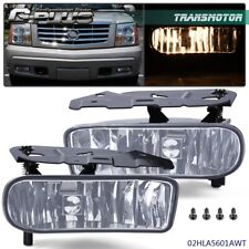Leftright Clear Lens Fog Light Lamps Wbulbs Fit For 02-2006 Cadillac Escalade