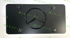 Mercedes Benz Front Heavy Duty Vanity Black Stainless Metal License Plate Frame