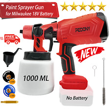 Paint Sprayer For Milwaukee 18v Battery Cordless Hvlp Spray Paint Gun