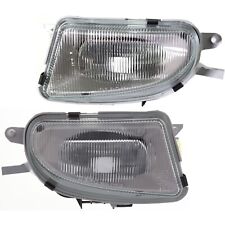 Clear Lens Fog Light Set For 2000-2003 Mercedes Benz E320 Lh And Rh With Bulbs