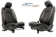 Ford Mustang Seats Front Gt Black Leather Powered Set 2005 2006 2007 2008 2009