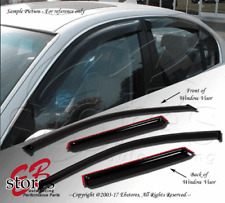 For 2004-2008 Mitsubishi Galant Sedan Smoke Window Visor Rain Guard 4pcs Set