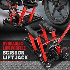 1500lbs. Hydraulic Atv Motorcycle Dirt Street Bike Scissor Lift Jack Hoist Stand
