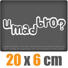 U Mad Bro 20 X 6 Cm Jdm Decal Sticker Sticker Racing The Cut