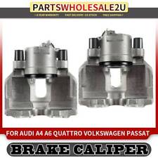 2x Front Side Brake Caliper For Volkswagen Passat 98-05 Audi A4 A6 Quattro S4 S6