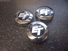 Et Wheels Ss Style Metal Bolt On Wheelrim Center Caps--2 New--1 Used