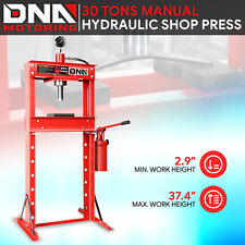 30 Ton66139lbs Manual Hydraulic H-frame Garage Floor Shop Press W Plates Red