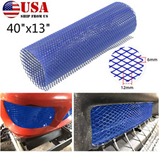 Blue Car Grille Mesh Body Grille Insert Bumper Universal Front Grill Mesh Sheet